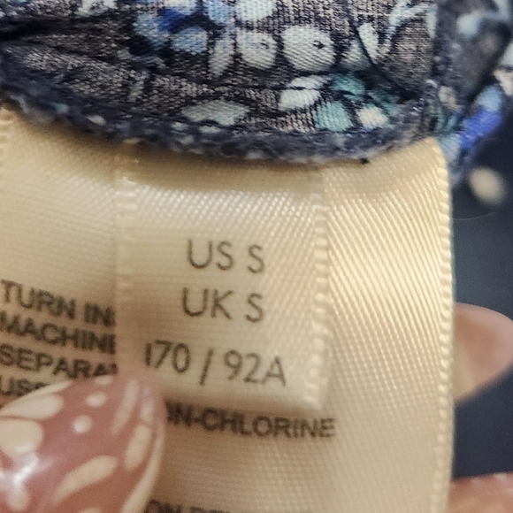 EUC FREE PEOPLE BLUE DITSY FLORAL PETUNIA MINI DRESS SIZE SMALL - Picture 10 of 12